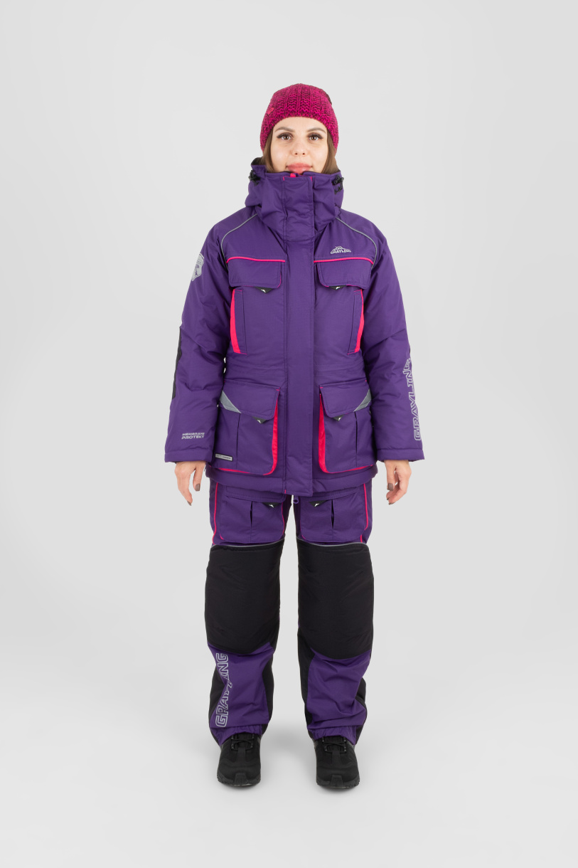 Камчатка МАГМА женский костюм для рыбалки GRAYLING зимний, фиолетовый