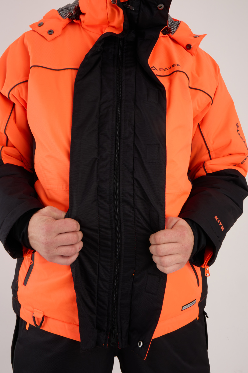 Мембранный костюм PAYER Кайт, зимний -35, черный-оранжевый
